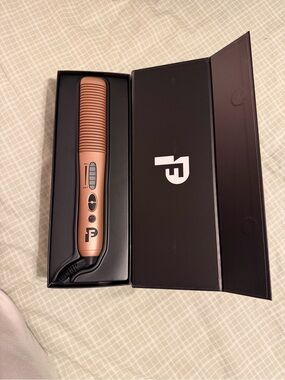 Rose Gold Corded Hair Straightening Brush by - Sleek Styling for Women